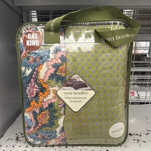 Vera Bradley Cal King 8-Piece Comforter Set - Green Floral